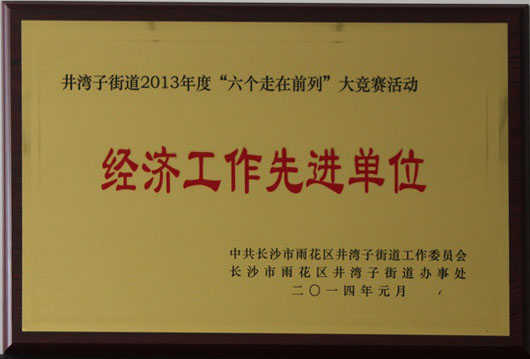 經濟工作先進單位
